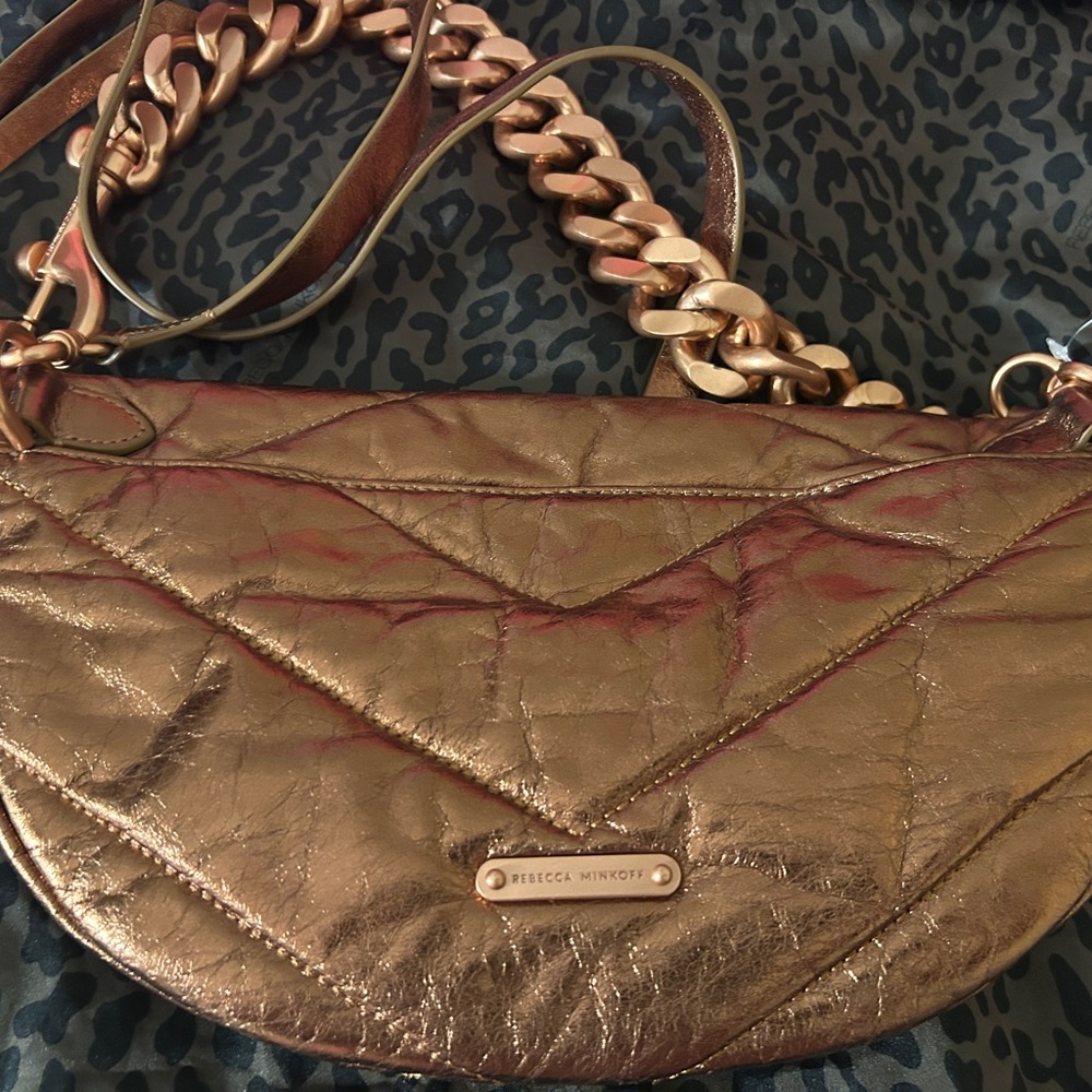 Rebecca Minkoff Metallic Bronze Crossbody Bag